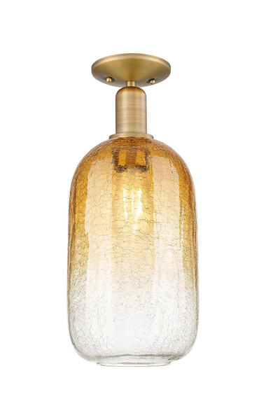 Innovations - 716-1C-BB-G482-7AM - One Light Semi-Flush Mount - Arcadia - Brushed Brass