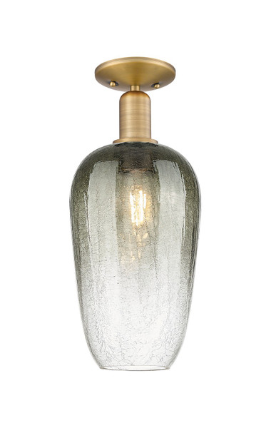 Innovations - 716-1C-BB-G484-7SL - One Light Semi-Flush Mount - Arcadia - Brushed Brass