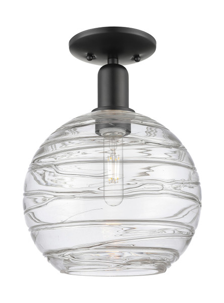 Innovations - 716-1C-BK-G1213-10CL - One Light Semi-Flush Mount - Arcadia - Matte Black