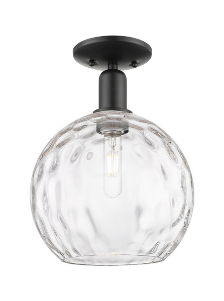 Innovations - 716-1C-BK-G1215-10 - One Light Semi-Flush Mount - Arcadia - Matte Black