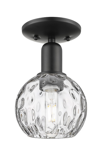 Innovations - 716-1C-BK-G1215-6 - One Light Semi-Flush Mount - Arcadia - Matte Black
