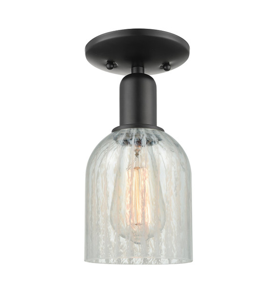 Innovations - 716-1C-BK-G2511 - One Light Semi-Flush Mount - Arcadia - Matte Black