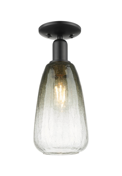 Innovations - 716-1C-BK-G480-6SL - One Light Semi-Flush Mount - Arcadia - Matte Black