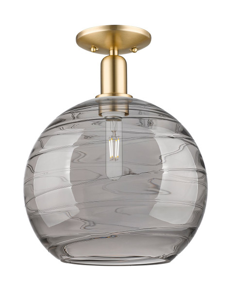 Innovations - 716-1C-CB-G1213-12SM - One Light Semi-Flush Mount - Arcadia - Champagne Bronze