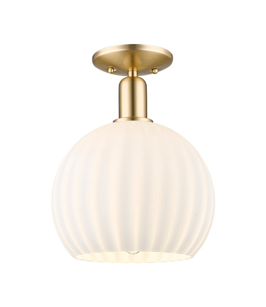 Innovations - 716-1C-CB-G1217-10WV - One Light Semi-Flush Mount - Arcadia - Champagne Bronze