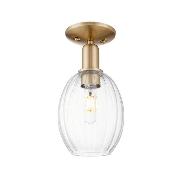 Innovations - 716-1C-CB-G459-6CL - One Light Semi-Flush Mount - Arcadia - Champagne Bronze