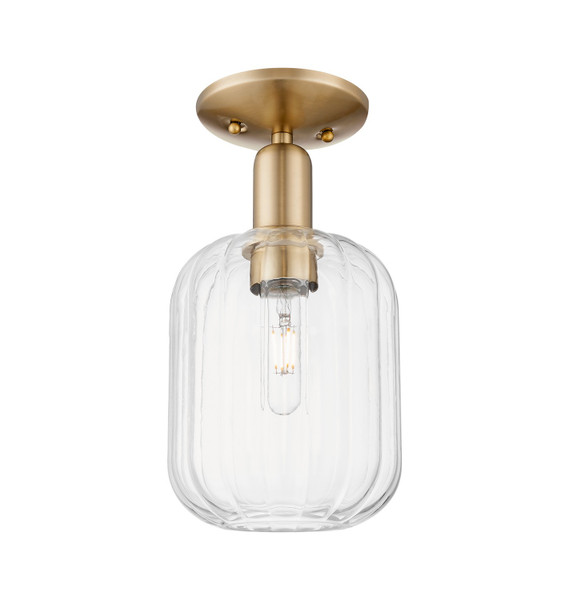 Innovations - 716-1C-CB-G460-7CL - One Light Semi-Flush Mount - Arcadia - Champagne Bronze