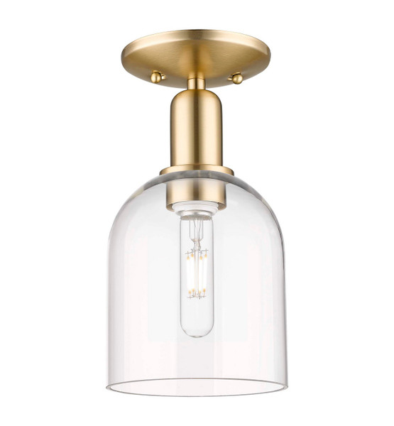 Innovations - 716-1C-CB-G558-6CL - One Light Semi-Flush Mount - Arcadia - Champagne Bronze