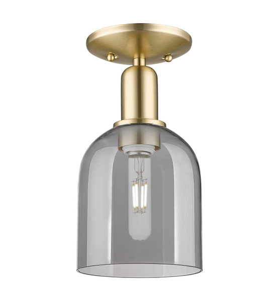 Innovations - 716-1C-CB-G558-6SM - One Light Semi-Flush Mount - Arcadia - Champagne Bronze