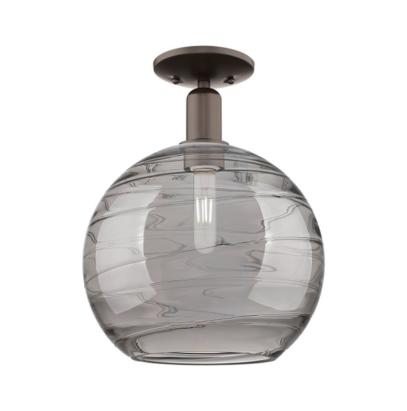 Innovations - 716-1C-OB-G1213-12SM - One Light Semi-Flush Mount - Arcadia - Oil Rubbed Bronze