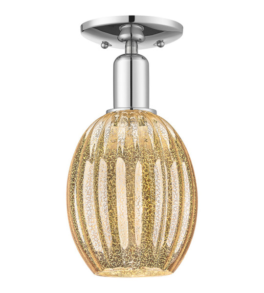Innovations - 716-1C-PC-G459-6ME - One Light Semi-Flush Mount - Arcadia - Polished Chrome