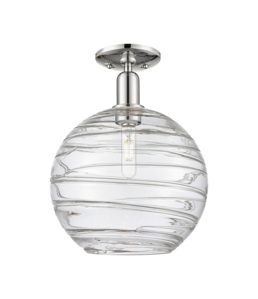 Innovations - 716-1C-PN-G1213-12CL - One Light Semi-Flush Mount - Arcadia - Polished Nickel