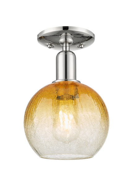 Innovations - 716-1C-PN-G483-8AM - One Light Semi-Flush Mount - Arcadia - Polished Nickel