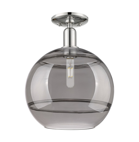Innovations - 716-1C-PN-G556-12SM - One Light Semi-Flush Mount - Arcadia - Polished Nickel