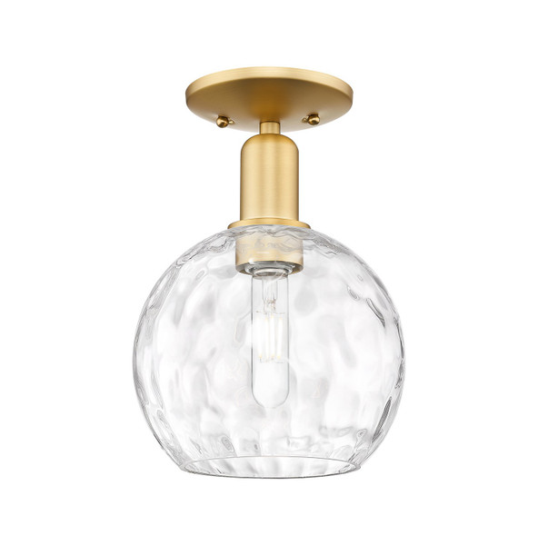 Innovations - 716-1C-SG-G1215-8 - One Light Semi-Flush Mount - Arcadia - Satin Gold