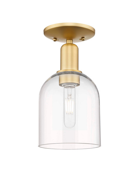 Innovations - 716-1C-SG-G558-6CL - One Light Semi-Flush Mount - Arcadia - Satin Gold