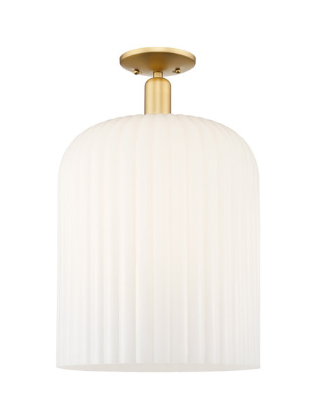 Innovations - 716-1C-SG-G559-12GWH - One Light Semi-Flush Mount - Arcadia - Satin Gold