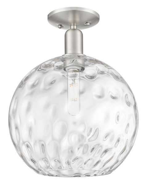 Innovations - 716-1C-SN-G1215-12 - One Light Semi-Flush Mount - Arcadia - Brushed Satin Nickel