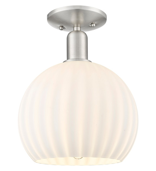 Innovations - 716-1C-SN-G1217-10WV - One Light Semi-Flush Mount - Arcadia - Brushed Satin Nickel