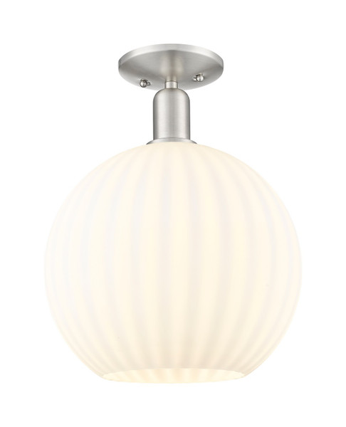 Innovations - 716-1C-SN-G1217-12WV - One Light Semi-Flush Mount - Arcadia - Brushed Satin Nickel