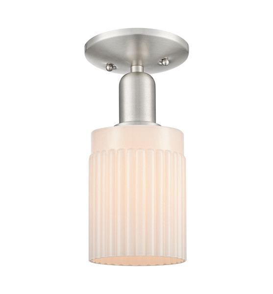 Innovations - 716-1C-SN-G341 - One Light Semi-Flush Mount - Arcadia - Brushed Satin Nickel