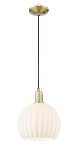 Innovations - 716-1P-AB-G1217-10WV - One Light Mini Pendant - Arcadia - Antique Brass