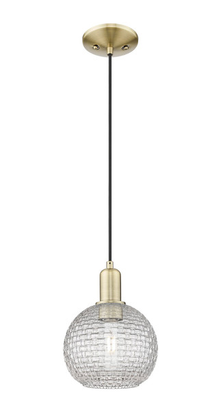 Innovations - 716-1P-AB-G122C-8CL - One Light Mini Pendant - Arcadia - Antique Brass