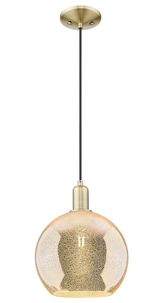 Innovations - 716-1P-AB-G128-10 - One Light Mini Pendant - Arcadia - Antique Brass