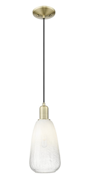 Innovations - 716-1P-AB-G480-6OP - One Light Mini Pendant - Arcadia - Antique Brass