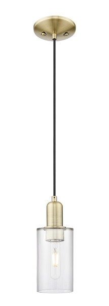 Innovations - 716-1P-AB-G802 - One Light Mini Pendant - Arcadia - Antique Brass