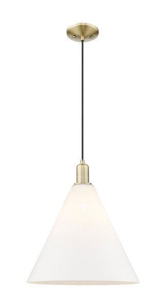 Innovations - 716-1P-AB-GBC-161 - One Light Mini Pendant - Arcadia - Antique Brass