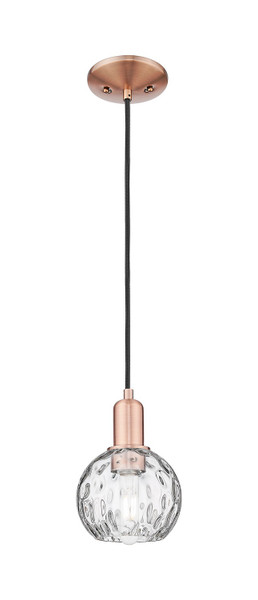Innovations - 716-1P-AC-G1215-6 - One Light Mini Pendant - Arcadia - Antique Copper
