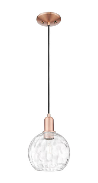 Innovations - 716-1P-AC-G1215-8 - One Light Mini Pendant - Arcadia - Antique Copper