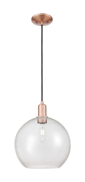 Innovations - 716-1P-AC-G124-12 - One Light Mini Pendant - Arcadia - Antique Copper