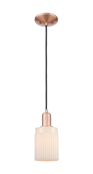Innovations - 716-1P-AC-G341 - One Light Mini Pendant - Arcadia - Antique Copper