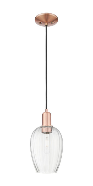 Innovations - 716-1P-AC-G457-6CL - One Light Mini Pendant - Arcadia - Antique Copper