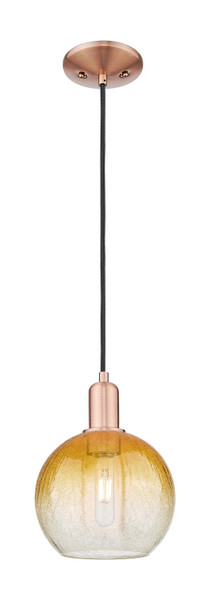 Innovations - 716-1P-AC-G483-8AM - One Light Mini Pendant - Arcadia - Antique Copper