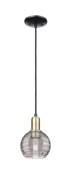 Innovations - 716-1P-BAB-G1213-6SM - One Light Mini Pendant - Arcadia - Black Antique Brass