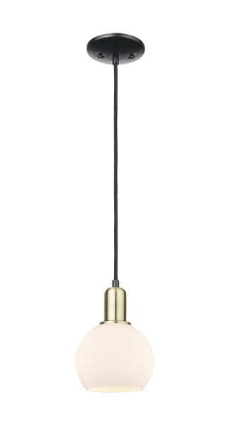 Innovations - 716-1P-BAB-G121-6 - One Light Mini Pendant - Arcadia - Black Antique Brass