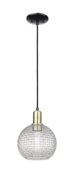 Innovations - 716-1P-BAB-G122C-8CL - One Light Mini Pendant - Arcadia - Black Antique Brass