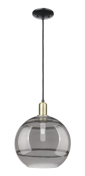 Innovations - 716-1P-BAB-G556-12SM - One Light Mini Pendant - Arcadia - Black Antique Brass