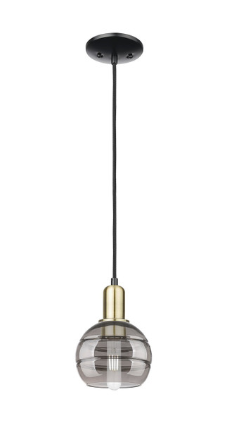 Innovations - 716-1P-BAB-G556-6SM - One Light Mini Pendant - Arcadia - Black Antique Brass