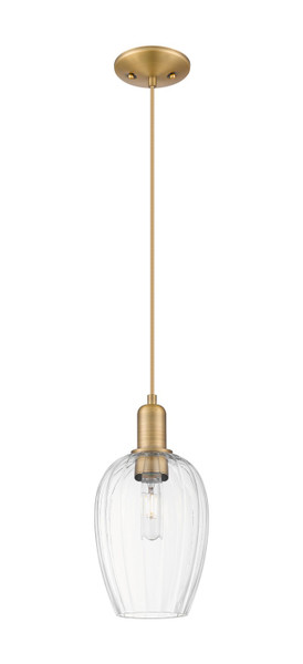 Innovations - 716-1P-BB-G457-6CL - One Light Mini Pendant - Arcadia - Brushed Brass