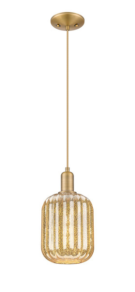 Innovations - 716-1P-BB-G460-7ME - One Light Mini Pendant - Arcadia - Brushed Brass