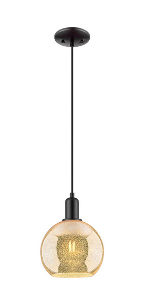 Innovations - 716-1P-BK-G128-8 - One Light Mini Pendant - Arcadia - Matte Black