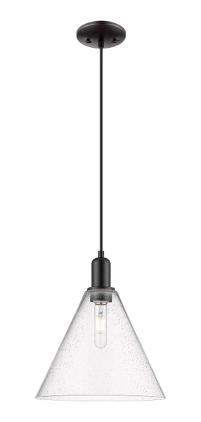 Innovations - 716-1P-BK-GBC-124 - One Light Mini Pendant - Arcadia - Matte Black