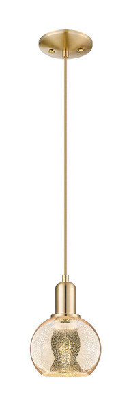 Innovations - 716-1P-CB-G128-6 - One Light Mini Pendant - Arcadia - Champagne Bronze