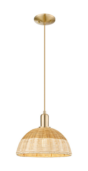 Innovations - 716-1P-CB-NBD2-12-NAT - One Light Mini Pendant - Arcadia - Champagne Bronze