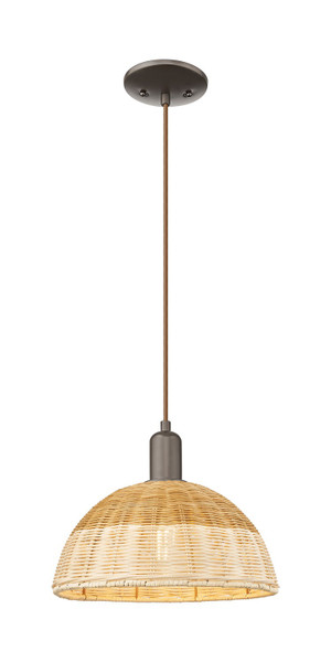 Innovations - 716-1P-OB-NBD2-12-NAT - One Light Mini Pendant - Arcadia - Oil Rubbed Bronze
