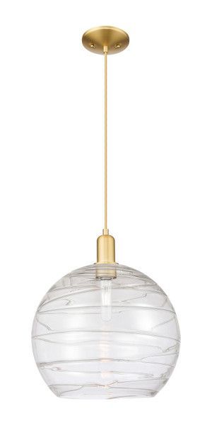 Innovations - 716-1P-SG-G1213-14CL - One Light Mini Pendant - Arcadia - Satin Gold